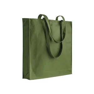 Borsa Promozionale in Cotone con Soffietto 220 G/m2 Personalizzata 100% Cotone - Product Image 1