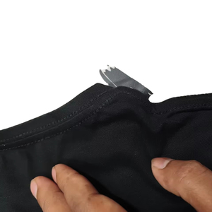 เสื้อยืดถักนิตติ้งสำหรับผู้ชายเสื้อยืดคอกลมแบบแห้งเร็วระบายอากาศได้ทำจากผ้าฝ้ายย้อมสี100% ซักได้ปกติ - Product Image 5