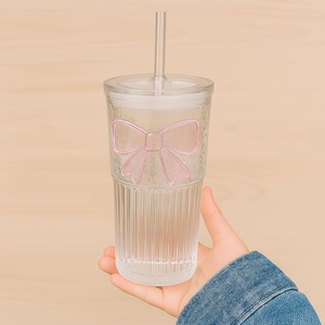 Tasse en verre personnalisée avec couvercle pour les fêtes d'anniversaire et les célébrations - Product Image 4