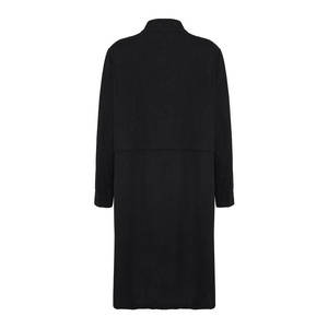 Abrigo Reversible de Lino para Mujer con Ribete Negro, Impermeable y Transpirable para Otoño e Invierno - Product Image 3