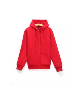 Chaqueta de punto de poliéster/algodón con bolsillos, logotipo personalizado, unisex, corte regular, forrada, estilo urbano, sudadera con capucha y cremallera completa para invierno - Product Image 1