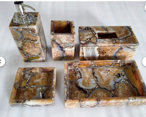 Ensemble de salle de bain en résine personnalisable, ensemble de salle de bain en résine de haute qualité, hôtel et maison - Product Image 3