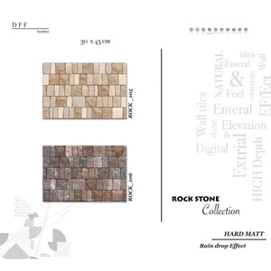 Sky Stone 3D Satin Matt 18x12 en relieve 3,5mm Alta profundidad 10mm Grosor Elevación 300x450mm Cerámica digital 30x45 CM Azulejos de pared - Product Image 1