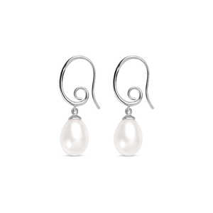 Pendientes de perlas con diseño de gota de perla real - Product Image 2