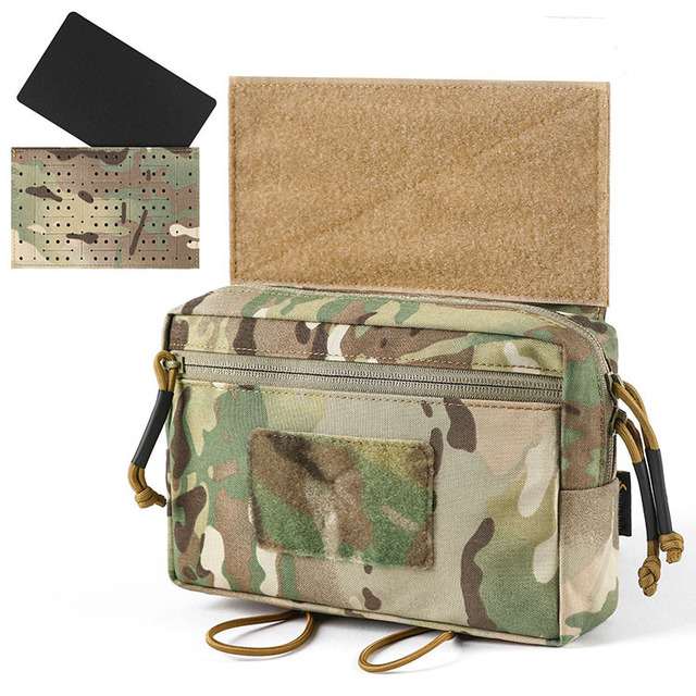 Tactical Vest Portable Zipper Universal Side Pouches-MK3/MK4/D3 Chest Hanging Abdominal Lower Hanging Utility Pouches Special