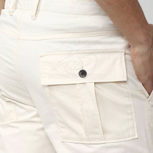 กางเกงคาร์โก้ผู้ชายผ้าฝ้ายน้ำหนักเบาเป็นมิตรกับสิ่งแวดล้อม ปิดด้วยกระดุม  โลโก้สั่งทำได้ เอวกลาง เหมาะสำหรับสตรีทแวร์และวิ่งออกกำลังกาย - Product Image 6