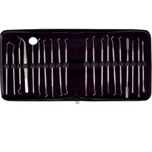 Juego de fuente manual de grado premium de 20 instrumentos quirúrgicos dentales de acero inoxidable Kit conservador con fuente de alimentación manual - Product Image 4