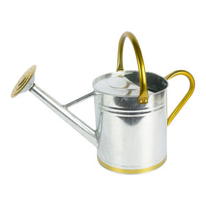 เหยือกน้ำตกแต่งดีไซน์คลาสสิกเคลือบด้วยผงโลหะสำเร็จรูปชุบสังกะสีรูปทรงกลมสำหรับรดน้ำ - Product Image 5