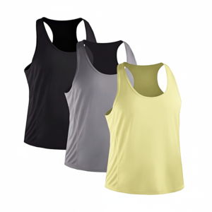 Manténgase cómodo en camisetas sin mangas de talla grande para hombre, tela ligera transpirable que lo mantiene fresco y seco durante el verano o físicamente. - Product Image 1