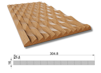 Panneau Mural Protecteur en Bois Massif Texturé 3D Insonorisé Décoration Intérieure Moderne Unique Robuste CNC pour Maison Bureau Salon Salle de Bain