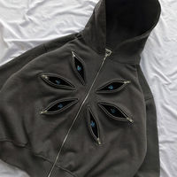 Erkekler İçin Yumuşak Pamuk Karışımlı Polar Düz Renk Kısa Kesim Kapüşonlu Sweatshirt Kışlık Özelleştirilmiş Logo Dijital Baskılı Cepli Rahat Günlük