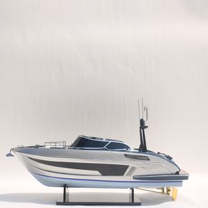 Barco de Velocidad Modelo Rivale 56, Barco Náutico de Madera Pintado a Mano, Diseño Europeo Personalizado, Decoración del Hogar - Product Image 1
