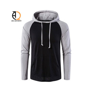 Sweat-shirts à capuche pour hommes personnalisés, fins, sportifs, respirants, couleurs unies, thermiques - Product Image 2