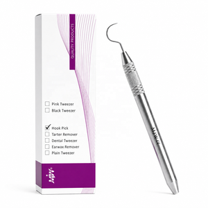 Sonde dentaire en acier inoxydable à crochet large 54, à une extrémité, instrument de diagnostic certifié CE et ISO - Product Image 6