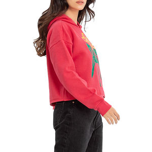 OEM Custom Logo Long Sleeve Women's Pullover Hoodies Solid Fashion <b>Winter</b> <b>Tops</b> for Sale Wholesale - Product Image 4