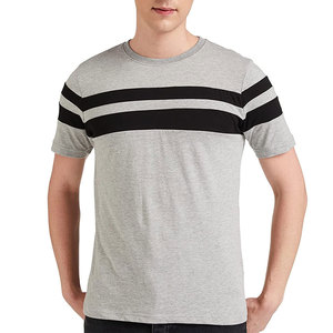 Ropa informal para hombre Camiseta ligera con estilo de la mejor calidad 100% algodón Color liso - Product Image 1
