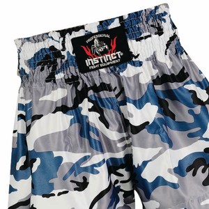 กางเกงออกกำลังกายเอวสูงพิมพ์ลายสีน้ำเงินเทาแบบขายส่งสั่งทำพิเศษ ระบายอากาศได้ดี เป็นมิตรกับสิ่งแวดล้อม แห้งเร็ว ผลิตจากโพลีเอสเตอร์ 100% - Product Image 2