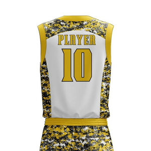 Vêtements de basket-ball professionnels de haute qualité uniformes respirants à la mode grande taille avec style de jeu de conception de sublimation - Product Image 5