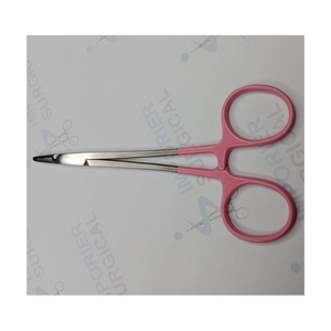 Soporte de aguja de acero inoxidable de alta calidad, abrazadera de sutura reutilizable, instrumentos quirúrgicos, herramientas médicas hemostáticas rectas curvas - Product Image 3