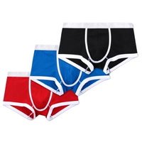 Boxers pour hommes en coton et élasthanne de haute qualité, taille haute, respirants, écologiques, jetables, avec impression personnalisée sur la ceinture, tailles S-3XL
