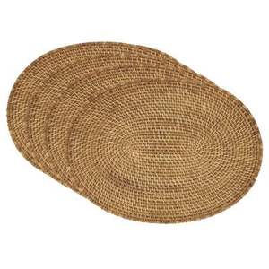 Seagrass and Rattan Woven Charger Plates Eco-Friendly Boho Wedding Table Decor 13 Inch Round Rustic Dinner <b>Placemats</b> - Product Image 2