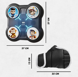 Cadeau pour enfants - Machine de <span class=keywords><strong>boxe</strong></span> musicale, sûre et écologique, entraînement de réaction avec sacs de frappe et sacs de sable - Product Image 4
