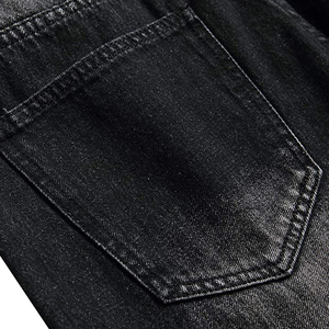 Prix de gros Pantalon en jean noir à la mode personnalisé pour hommes, couleur personnalisée, dernière conception pour hommes, jean confortable Service OEM - Product Image 6