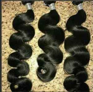 Cheveux humains vierges bruts non traités en gros, alignés sur les cuticules, cheveux humains indiens, vague d'eau, boucles - Product Image 1