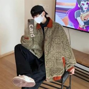 Chaqueta Vintage holgada para parejas, gorra de béisbol, manga larga, primavera Otoño, ropa de calle informal para hombres y mujeres - Product Image 3