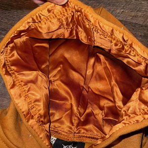 Ensemble de survêtement pour enfants personnalisé, en molleton à capuche, respirant, style streetwear, orange brun, sweat à capuche zippé et jogging, style hip hop, délavé - Product Image 4