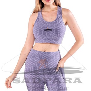 2025 ensemble de sport pour femmes ensembles de Yoga femmes Fitness ensembles sans couture 2 pièces pour femmes coton - Product Image 3