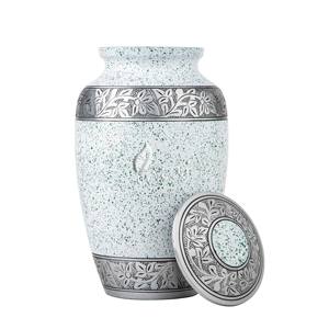 Diseño de grabado Urna de cremación Acabado galvanizado para almacenamiento y preservación de cenizas Recuerdo de amor - Product Image 4