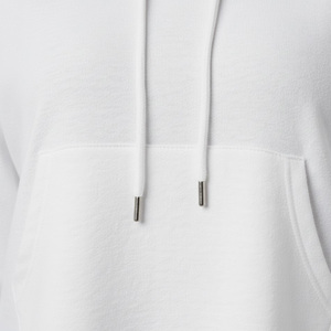Sudadera con capucha corta frontal y cremallera de Invierno para mujer OEM proveedor de fábrica al por mayor hecho a medida 100% algodón polar ropa de calle informal - Product Image 4