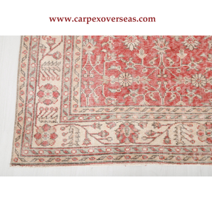 Tapis en laine rose doux persan de haute qualité confortable et durable antidérapant et lavable pour la décoration de la maison expédition rapide - Product Image 1