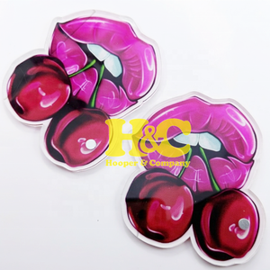 Tuiles acryliques Cherry pour extensions de cils, tuiles roses pour cils, forme violette, couleur personnalisée, logo magnétique durable, tuiles MINK - Product Image 3