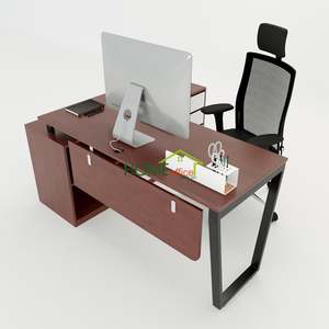 HBTC021 Escritorio Ejecutivo Contemporáneo Trapeze Concept 140x140 con Acabado en Melamina Sólida, Requiere Ensamblaje, para Muebles de Oficina y Dormitorio - Product Image 1