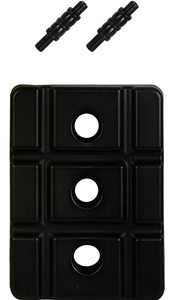 Tocones de grillo de plástico con logotipo personalizado OEM para entrenamiento Durable 3 tocones 2 fianzas 1 Base - Product Image 3