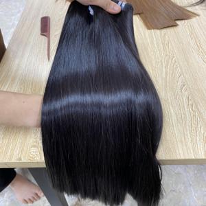 Vente en gros vendeurs de cheveux vierges 12A os droit vietnamien double tirage cuticule alignée paquets de cheveux humains 100% bruts vierges - Product Image 4