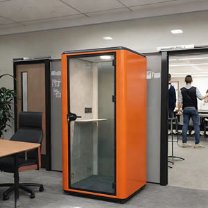 Cabinas de Oficina Insonorizadas Modernas de Aleación de Aluminio con Iluminación LED y Diseño Modular Móvil, Cabina Telefónica para Uso en Interiores de Oficina - Product Image 4