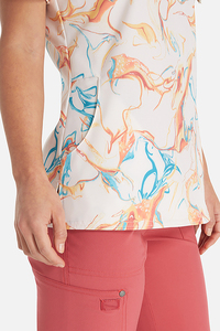 Liquidación de MOQ bajo: Conjuntos de uniformes médicos de poliéster personalizados con sublimación, blusa de punto con estampado de remolinos minerales para hombre - Product Image 6