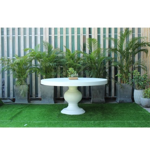 Table à manger extérieure moderne et imperméable à l'eau, meubles durables, dessus en béton pour usage domestique - Product Image 2