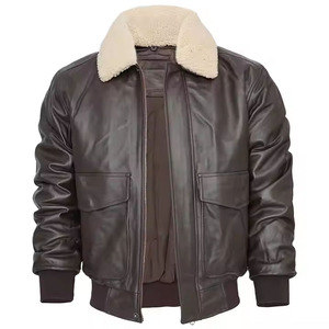 Chaqueta de cuero para hombre, tendencia de moda de motocicleta, chaqueta de cuero personalizada ajustada, chaqueta de cuero de gran tamaño para hombre - Product Image 2