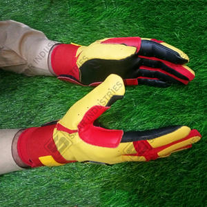 Formation professionnelle de softball Gants en cuir multicolores Manchette longue Tailles pour adultes et jeunes Gants de frappeur Gant de conception personnalisée - Product Image 6