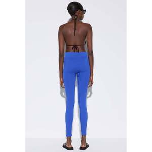 Leggings sans couture Blue Mega Merchant, style décontracté et sportif, avec tissu en mousseline, taille mi-haute, taille XL, toutes saisons, utilisation en salle de sport - Product Image 5