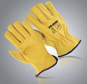 Gants de conduite en cuir de qualité supérieure avec ajustement confortable et prise en main sûre Gants de conduite en cuir souple pour un usage quotidien - Product Image 2
