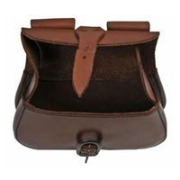Sac en cuir médiéval rustique avec cordon de serrage et boucle de ceinture parfait pour Cosplay LARPing et accessoires de costumes historiques