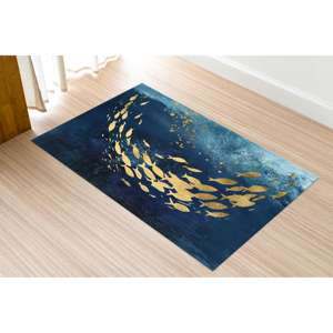 Alfombra Estampada Golden Fish Rugs - Diseño Animal Moderno y Lujoso, Alfombra de Chenilla - Product Image 3