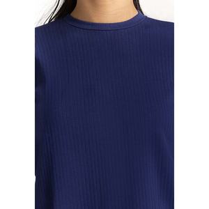 Top Básico de Punto con Cuello Redondo y Decoración de Botones, Elemento de Moda Sencillo-WM-KTP-SS24-073 - Product Image 3