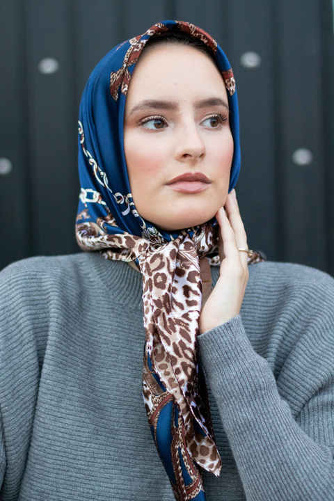 Fularini Colorati In Seta Sciarpa Di Seta Donna Foulard Quadrato - Main Image