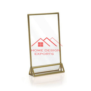 Dernière conception en gros prix d'usine 4x6 cadre photo en laiton Design classique cadre en laiton fini doré - Product Image 3